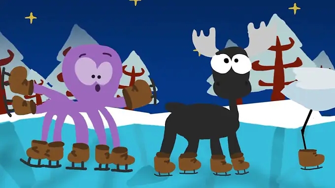 Ремейк межпрограммного оформления с животными на катке Карусель Зима 2012-2013 (1440p60)