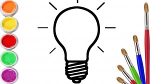 Мультик для детей-Рисование лампочки для детей