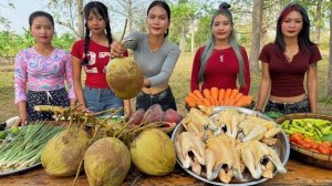 Как приготовить курицу со свежим кокосовым орехом по рецепту. Потрясающая кулинария Азии