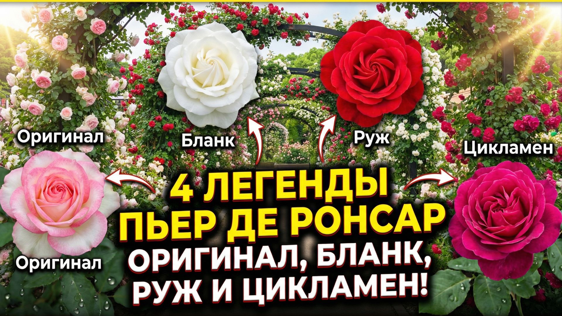 Пьер де Ронсар и его родственники: Бланк Руж Цикламен  стоит ли брать все цвета?