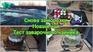 Снова заморозки.Новый чай.Тест заварочного чайника.