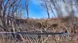 Расчёты БПЛА Росгвардии уничтожили гаубицу ВСУ.