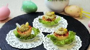 ЯРКАЯ и оригинальная подача фаршированных яиц