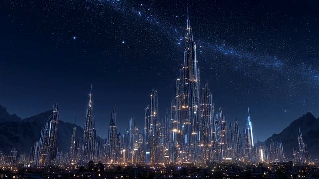 The Crystal City of 3026 ⎜ Stunning Futuristic Architecture & Cinematic Soundscape