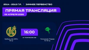 "Кубань ( Ж)" - "Гимназия Лидер" | Зимнее Первенство