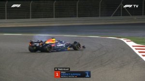 Формула-1. Разворот Ферстаппена на тестах в Бахрейне 2025 (3 день, день)