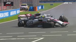 Формула 1. Авария Бермана на ГП Австралии 2025 (1 практика)