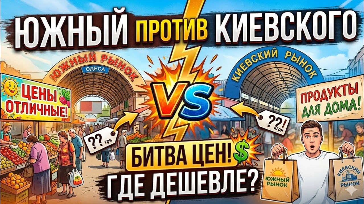 ГДЕ ДЕШЕВЛЕ? Южный против Киевского: Битва цен в Одессе!