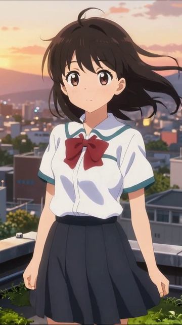 Небо над городом: мечты и надежды #аниме #мечты #горизонт