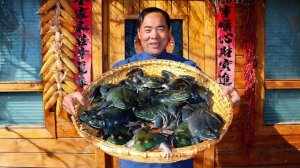 Целая корзина гигантской лягушки-быка, сваренная в жгучем масле чили