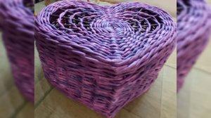 МК. Шкатулка "Сердце" из бумажной 6.#216