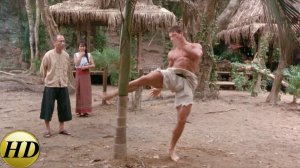 Курт Слоун ломает дерево ногой. Кикбоксер 1989