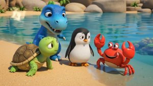 Спасение Пингвина, заблудившегося в пустыне. Яркие Мультики для детей. Детские мультики смотреть