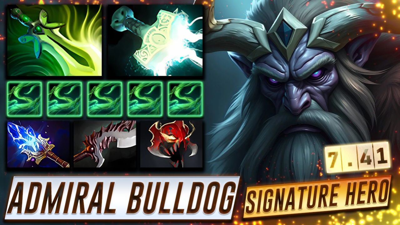 AdmiralBulldog Lone Druid Signature Hero 7.41 — профессиональный геймплей в Dota 2 [Смотри и учись]