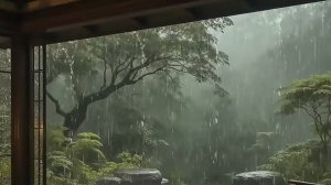 Дождь в лесу | Шум дождя для сна 1 час | Сильный дождь — глубокий сон | Дождь для расслабления