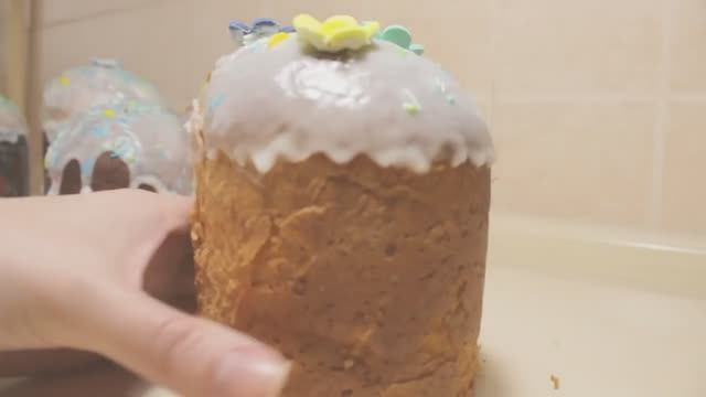 Кулич Пасхальный Нежный и Ароматный. Праздничный Кулич на Пасху. смотреть онлайн