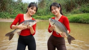 Две сестры отправились на рыбалку и привезли рыбу на местный рынок, чтобы продать. Вьетнам