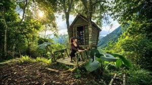 Семь дней строила бамбуковое укрытие на дереве и выживала в одиночку. Бушкрафт