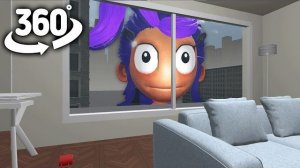 Гигантская Лили Лавбрейдс в городе! Poppy Playtime 5  360° VR РЕАКЦИЯ