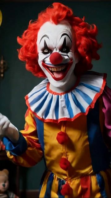 Таинственный клоун в игрушечной комнате #клоун #ужасы #видеоигра