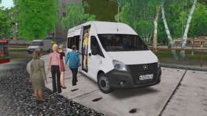 Omsi 2. ГАЗ A65R42 "Next" (2023).  Маршрут: 2. Карта: Могэс