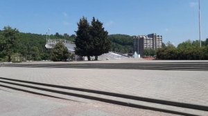 Чёрное море, детский лагерь Орлёнок. Центральная усадьба, прекрасная беседка, конечно, стадион.