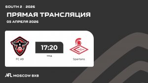 AFL 26. South 2. Day 3. FC A9 - Spartans