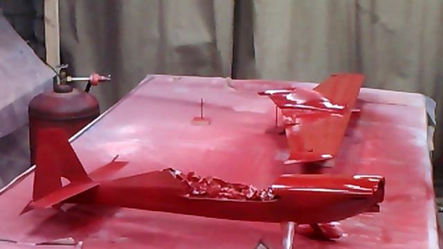 №18- Покраска Zivko Edge сверху красным цветом ,3 слой.