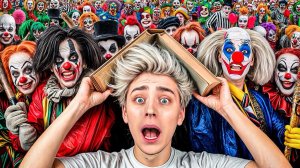 Влад а4 . ЭКСТРЕМАЛЬНЫЕ ПРЯТКИ ОТ 100 КЛОУНОВ ! Видео Влада Бумага а4