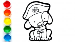 Мультик для детей-Рисование щенка для детей