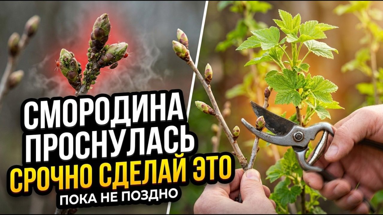Что срочно сделать со смородиной весной, пока почки не лопнули! Ошибки, которые убивают урожай