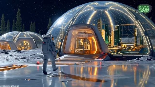 Лунный город 2100 | Жизнь в «умном» городе на Луне | 1 час научно-фантастического эмбиента в 4K