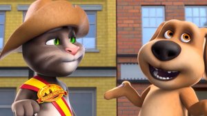 Говорящий Том: Водная битва .  Обороны лагеря Тома.