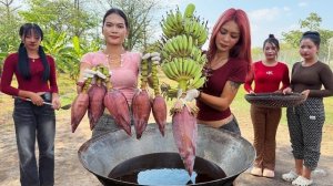 Удивительный рецепт приготовления бананового цветка, обжаренного во фритюре. Кухня Азии