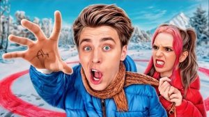 Влад А4 Кто Последний Выберется из СНЕЖНОГО КРУГА Челлендж !