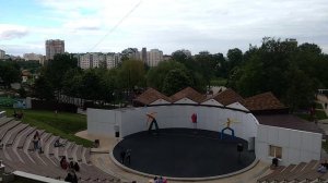 1202 01.06.2021 город Орёл Детский парк амфитеатр улица Ленина кинотеатр Победа ремонт парка забор