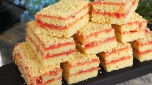 Пеку Этот ПИРОГ "Школьный"  Через ДЕНЬ!! НЕВЕРОЯТНОГО ВКУСА ДВУХСЛОЙНЫЙ Пирог с джемом