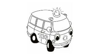 История о машине скорой помощи.Помогает попавшим в беду автомобилям. Мультфильм для детей.