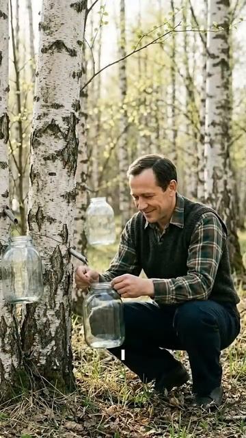 Как я собирал березовый сок на даче в СССР. Реальная история.