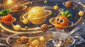 СУПЧИК КОСМИЧЕСКИЙ ☀️🍲🪐 | Суп из космоса: фрикадельки в невесомости! | Танец от Альбатроса 😎🎶