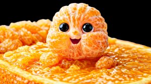 Живые фрукты купаются 🍎😊 Невероятно приятная ИИ-анимация как Мультики!