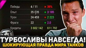 ШОКИРУЮЩАЯ ПРАВДА МИРА ТАНКОВ! ТУРБОСЛИВЫ ТЕПЕРЬ НАВСЕГДА!