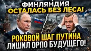 ФИНЛЯНДИЯ ОСТАЛАСЬ БЕЗ ЛЕСА! Роковой шаг Путина лишил Петтери Орпо промышленного будущего.