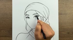 Как шаг за шагом нарисовать очень красивое лицо девушки карандашом простым