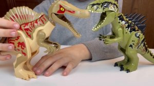 РАСПАКОВКА Lego Динозавров! Динозавры с OZON! Драка динозавров! Гиганотозавр против Спинозавра!