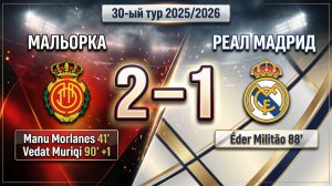 ГОЛЫ МАЛЬОРКА - РЕАЛ МАДРИД // 30-ЫЙ ТУР ЛА ЛИГА 25/26