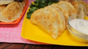 Сочные, нежные, слоистые - самые лучшие мини - Чебуреки. Чебуреки с мясом.