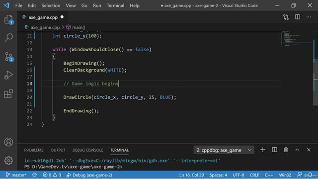 GameDev.tv - 017 - Moving The Circle
