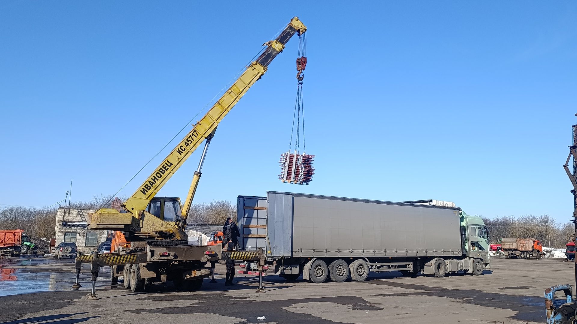 Разгрузка сцепа борон БЗШ-18 от STELLAR! Досборка культиватора КПУ-12