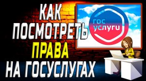 Как посмотреть права на госуслугах